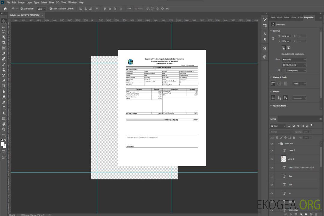INDIA COGNIZANT Technology Solutions India Private Ltd fiche de paie aux formats Word et PDF template INDIA COGNIZANT Technology Solutions India Private Ltd fiche de paie aux formats Word et PDF template